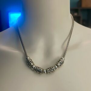 Brighton Deco Beads Silver Plated Beaded Necklace